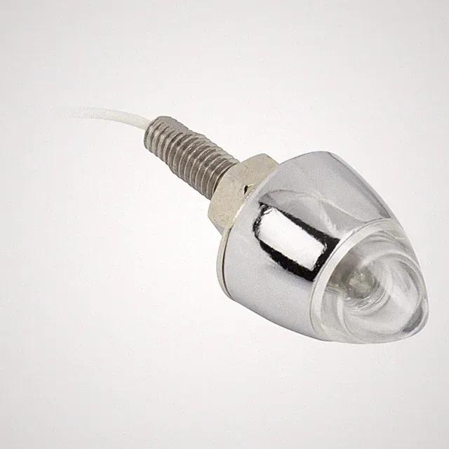 Bicycle Fork Steering Tube Decoration LIGHTED BULLET CLEAR Wire Up Lowrider Bike