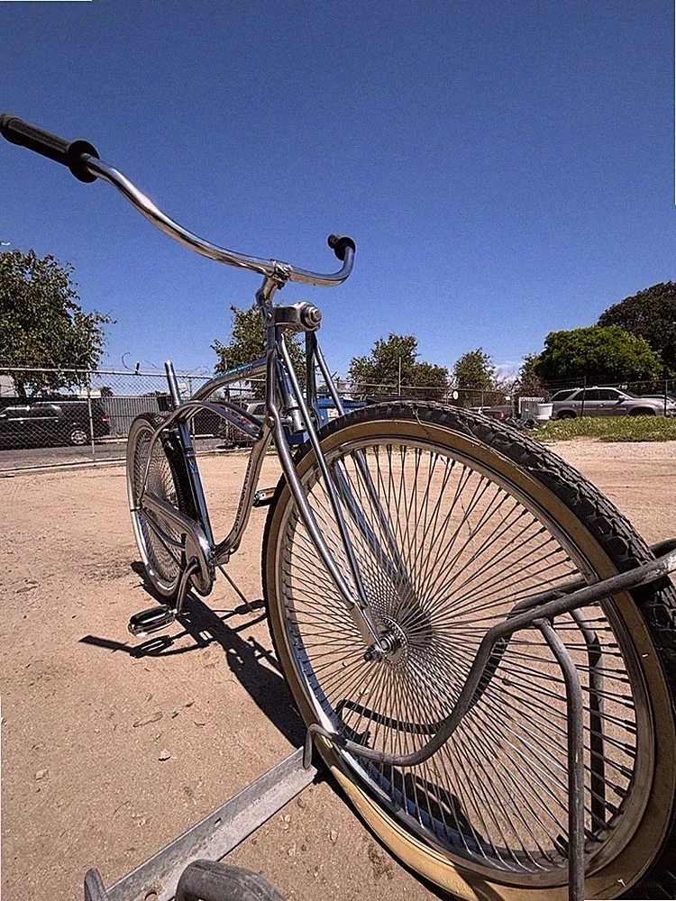 Bike Power Chrome lowrider Beach Cruiser Bicycle. (144 Spoke Wheels)