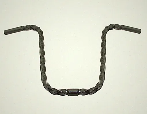 Brand New! Bicycle 13" Rise Square Twisted Lowrider Bike Handlebar 25.4mm Black