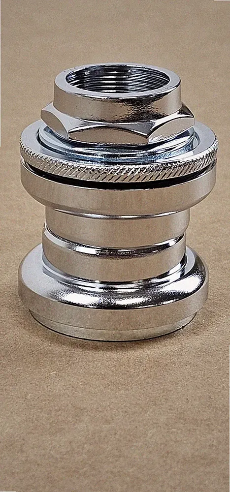CHROME CRUISER BICYCLE HEADSET 1" FORK BMX LOWRIDER CHOPPER VINTAGE RAT ROD BIKE