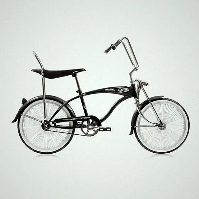 Micargi Lowrider F4-BK F4 Lowrider Bicycle With Banana Seat, Black