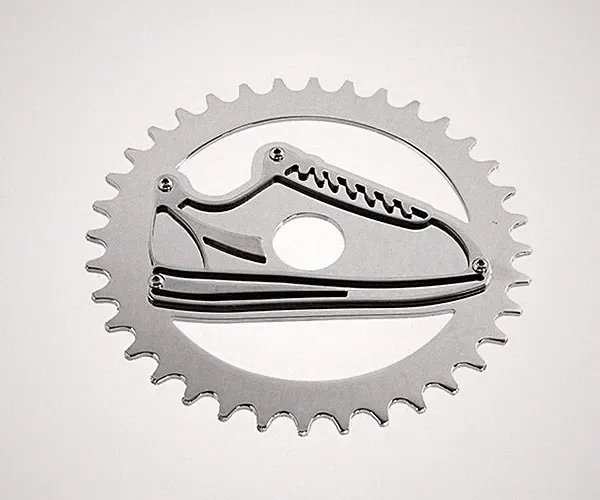 OG LOWRIDER Bicycle Steel SHOE 36T SINGLE SPEED 1/2" X 1/8" SPROCKET CHROME