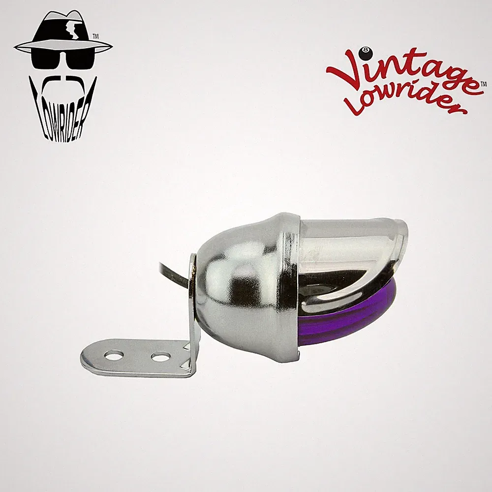 VINTAGE LOWRIDER BICYCLE DUMMY BEE LIGHT WITH VISOR WIRE-UP CYCLING BIKE PURPLE.